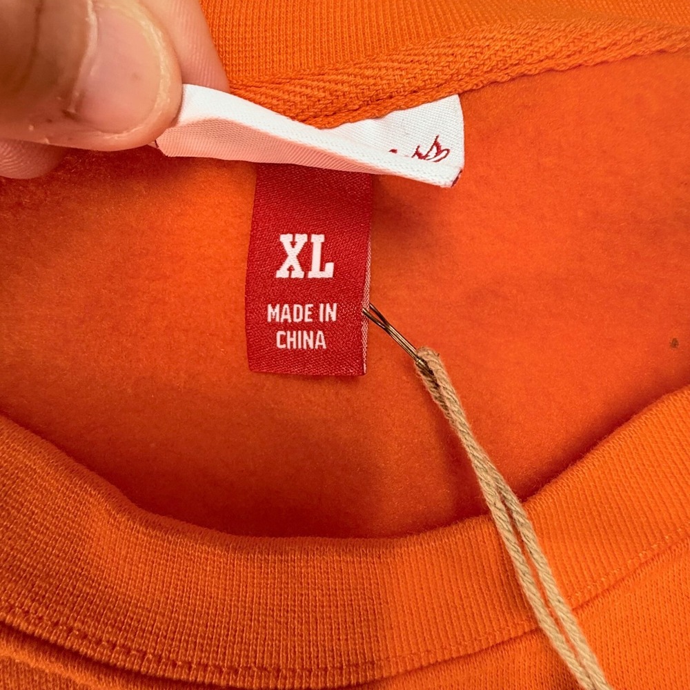Mitchell & Ness Clemson Tigers NCAA Crewneck Sweatshirt Orange XL NWT - Picture 3 of 12